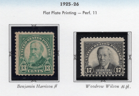 #622 & #623 - 1925-26 Regular Issues, Set of 2 Stamps sold at Winchester Discounts